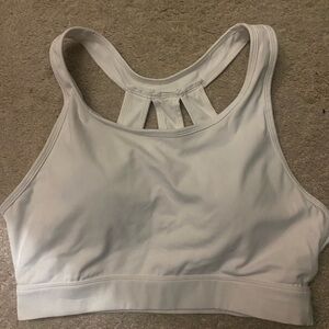 Women's White Sports Bra XL